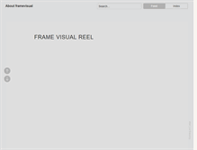 Tablet Screenshot of framevisual.com